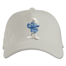 Baseball cap with Print The Smurfs Power - white