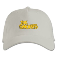 Baseball cap with Print The Smurfs Logo - white