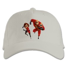 Baseball cap with Print The Incredibles Heroes - white