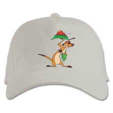 Baseball cap with Print Timon And Pumbaa Timon With Food - white