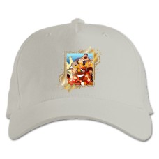 Baseball cap with Print Three Heroes All Heroes - white