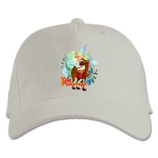 Baseball cap with Print Three Heroes Alyosha Popovich - white