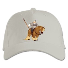 Baseball cap with Print Three Heroes The Protagonist - white