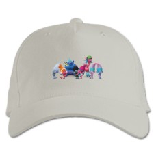Baseball cap with Print Trolls Heroes - white