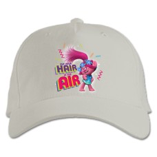 Baseball cap with Print Trolls Put Your Hair In The Air - white