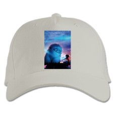 Baseball cap with Print Abominable Sunset - white