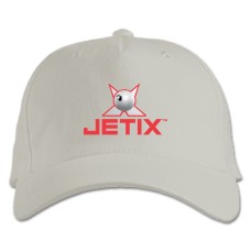 Бейсболка с принтом Джетикс Логотип - белая