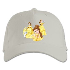 Baseball cap with Print Disney Belle Princess - white