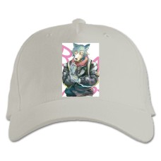 Baseball cap with Print Beastars Legoshi Art - white