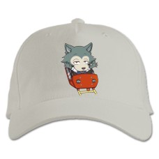Baseball cap with Print Beastars Legoshi Hero - white
