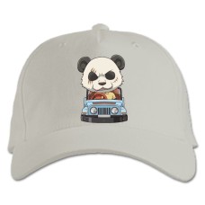 Baseball cap with Print Beastars Angry Panda - white