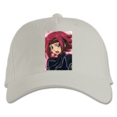 Baseball cap with Print Code Geass Kallen Stadtfeld - white