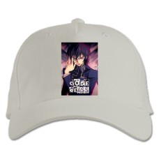 Baseball cap with Print Code Geass Main Theme - white