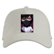 Baseball cap with Print Code Geass Lelouch Lamperouge Hero - white