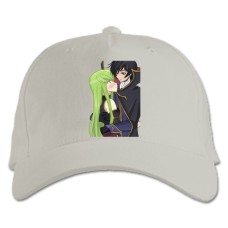 Baseball cap with Print Code Geass Love - white