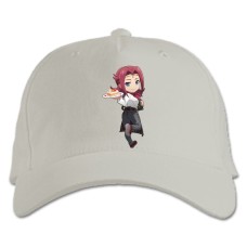Baseball cap with Print Code Geass Kallen With Desert - white