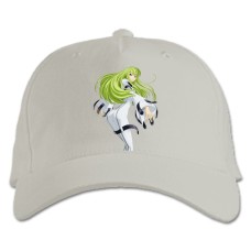 Baseball cap with Print Code Geass C2 Hero Girl - white