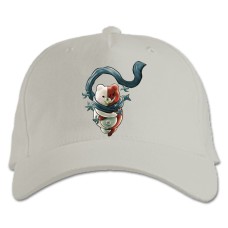 Baseball cap with Print Danganronpa Ninja Monokuma - white