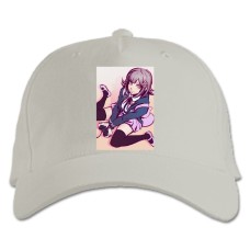 Baseball cap with Print Danganronpa Cute Art Game Version - white
