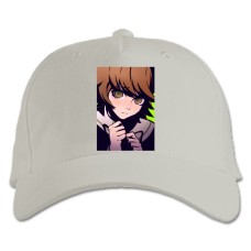 Baseball cap with Print Danganronpa Chihiro Fujisaki - white