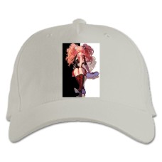 Baseball cap with Print Danganronpa Hero Junko Enoshima - white