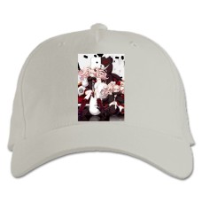 Baseball cap with Print Danganronpa Monokuma Junko Twins - white