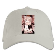 Baseball cap with Print Danganronpa Junko Enoshima Monokuma - white