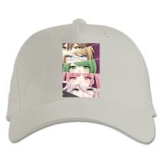Baseball cap with Print Danganronpa Eyes Of Heroes - white