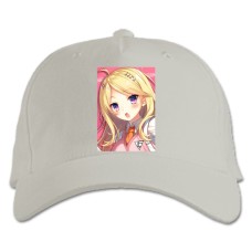 Baseball cap with Print Danganronpa Blonde Girl - white
