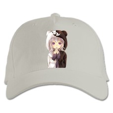 Baseball cap with Print Danganronpa Monokuma Girl - white