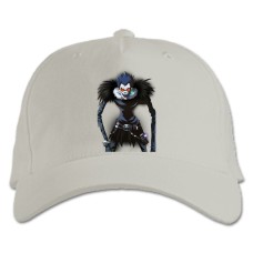 Baseball cap with Print Death Note Ryuk - white