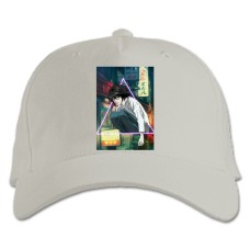 Baseball cap with Print Death Note Hero L - white