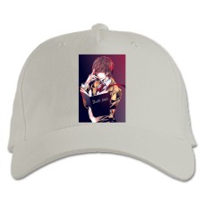 Baseball cap with Print Death Note Light Yagami - white