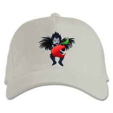 Baseball cap with Print Death Note Light Yagami Apple - white