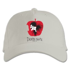 Baseball cap with Print Death Note Ryuk Logo - white