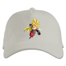 Baseball cap with Print Dragon Ball Main Hero - white