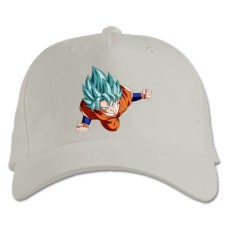 Baseball cap with Print Dragon Ball Flying Hero - white