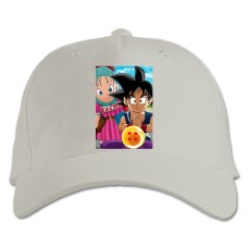 Baseball cap with Print Dragon Ball Cute Heroes - white