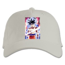 Baseball cap with Print Dragon Ball Gokuu Power Hero - white