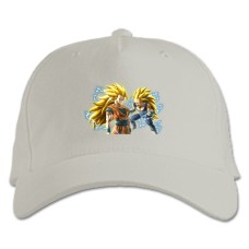 Baseball cap with Print Dragon Ball Fighter - white