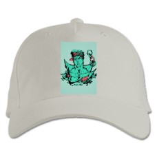 Бейсболка с принтом Джоджо Герой Арт - белая