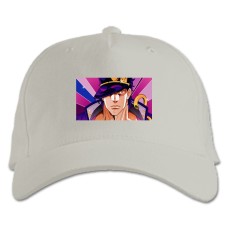 Бейсболка с принтом Джоджо Принт - белая