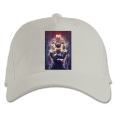 Бейсболка с принтом Джоджо Арт Версия - белая