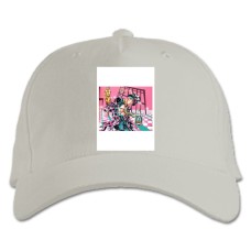 Бейсболка с принтом Джоджо Арт Принт - белая