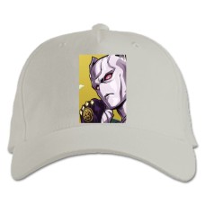 Бейсболка с принтом Джоджо Убийца Королева Герой - белая