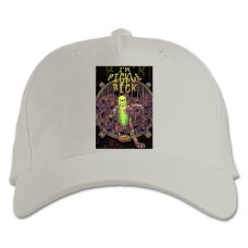 Бейсболка с принтом Рик И Морти Я Огурчик Рик - белая