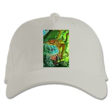 Baseball cap with Print Rick And Morty Scary Monster In Portal - white