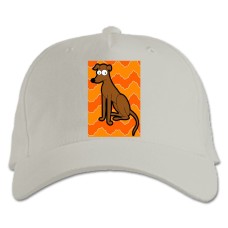 Baseball cap with Print The Simpsons Santas Little Helper - white