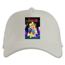 Baseball cap with Print Adventure Time Main Heroes - white