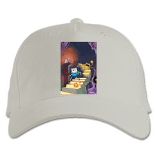 Baseball cap with Print Adventure Time Castle - white